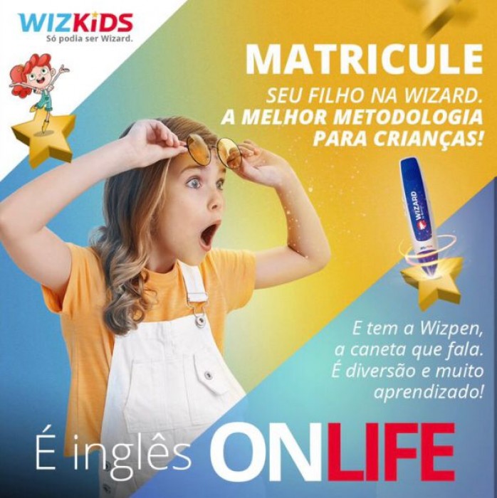 Cursos de Idiomas: Matrículas abertas, vem pra Wizard! - Wizard