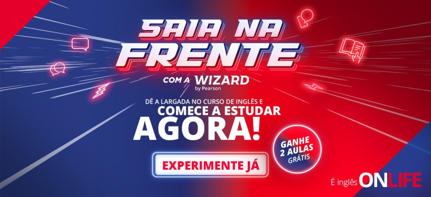 Experimente 2 Aulas Grátis - Wizard Idiomas