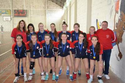 Colégio Ulbra Concórdia - campeão handebol juvenil feminino - fotos: Tiago Garcia - Folha