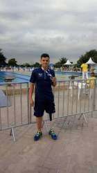Nadador candelariense competiu em piscina aberta no Rio de Janeiro