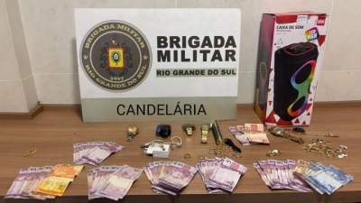 BM prende três homens por furto e apreende objetos