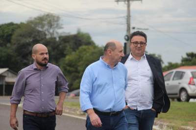 Secretário de Reconstrução visita desvio provisório da RSC-287