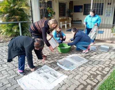 APAE desenvolveu atividades para papel reciclado