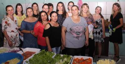 A equipe da cozinha