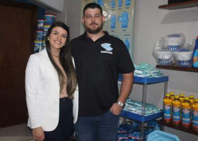 Tiele e Emerson: o casal por trás da Hidrocande (foto: Odete Jochims)