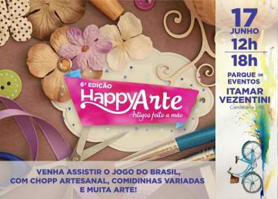 Neste domingo, o 6º Happy Arte