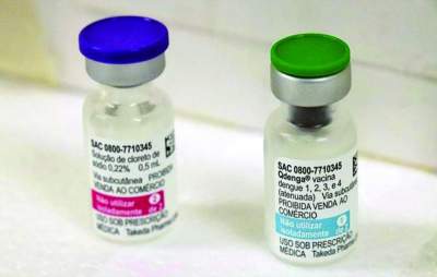 Município recebe 386 doses da vacina contra a dengue