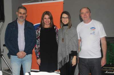 Leonardo Taufer, Lúcia Felix, Alessandra Santos e Carlos Post, do Imec 