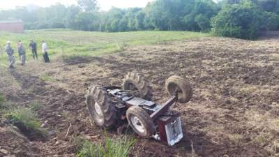 Agricultor morre após acidente com trator 