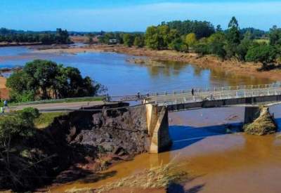 Prefeito Rim pede ao governador solução urgente para a ponte sobre o rio Pardo