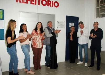 Escola inaugurou novo espaço de refeitório e cozinha nesta sexta-feira