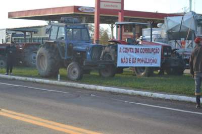 Protesto em Novo Cabrais