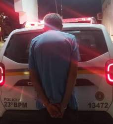  Foragido é preso pela BM no Bairro Ewaldo Prass 