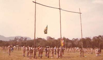 Hasteamento do Sênior Sul em 1975 (Foto: Arquivo | Claudio Petermann)