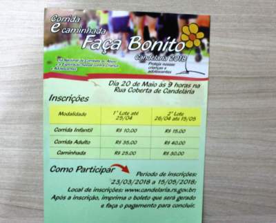 Assistência Social: Inscrições para corrida faça bonito encerra dia 15