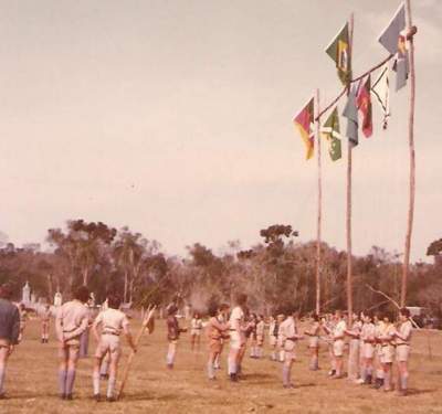 Hasteamento do Sênior Sul em 1975 (Foto: Arquivo | Claudio Petermann)