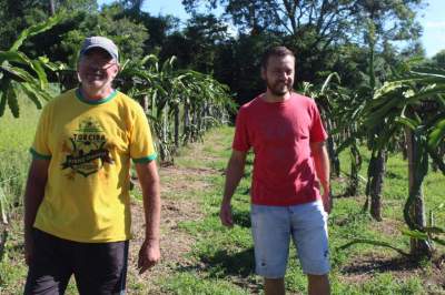 Rediske, juntamente com o genro Gilson Machado