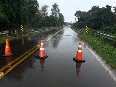 Ponte sobre o Arroio Bonito é interditada 