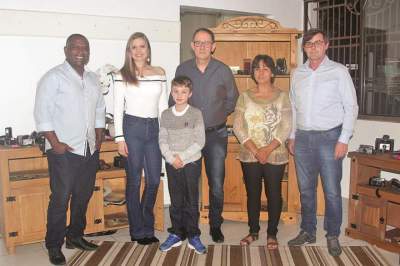 Lauro Gomes, Roana Borstmann, Thomas e Jorge Mallmann, Santa Marlene de Oliveira Paranhos e Roque Radtke