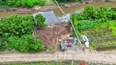 Obra da ponte na Rebentona entra na fase de fundação