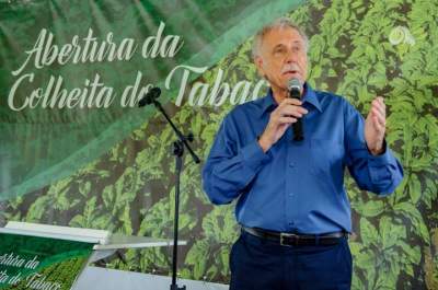 Presidente do Sinditabaco, candelariense Iro Schunke destacou que os produtores de tabaco são fundamentais para a cadeira produtiva