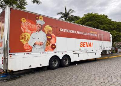 Carreta do Senai vai oferecer cursos gratuitos de culinária