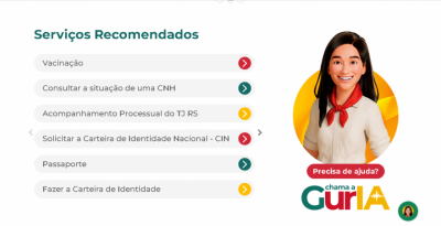 Portal rs.gov.br ganha nova versão com inteligência artificial, a GuriA