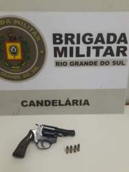 BM de Candelária prende homem por porte de arma de fogo