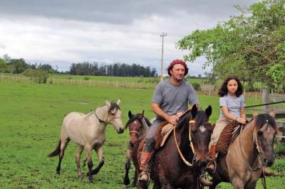 Uma relação de confiança entre homem e animal