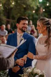 Emoção e encanto marcaram o casamento de Bárbara e Lucas