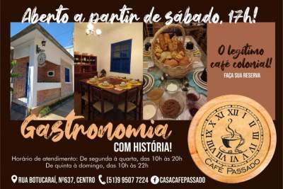 Casa Café Passado: gastronomia com história e tradição