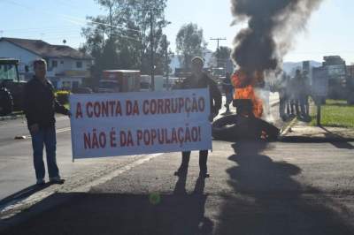 Protesto em Novo Cabrais