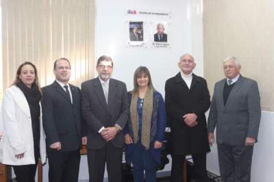Atual diretoria da OAB Subseção Candelária com os ex-presidentes homenageados