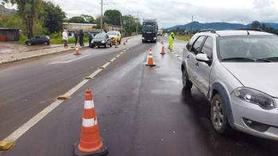 Acidente é registrado no acesso ao Bairro Marilene