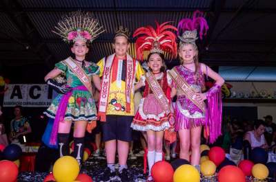A nova corte do Carnaval Infantil de  Venâncio Aires
