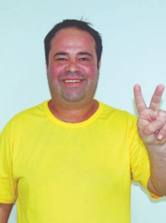 O candidato a vice, Alan Wagner (Foto: Arthur L. Mallmann | Folha de Candelária)