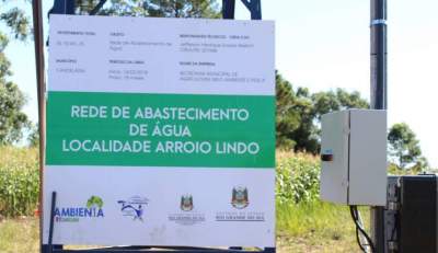 Poço artesiano irá suprir água no Arroio Lindo