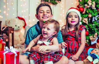 Enzo, Lavínia, e Laura: Natal diferente, mas com amor e esperança