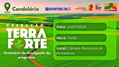 Câmara sediará seminário sobre a Operação Terra Forte