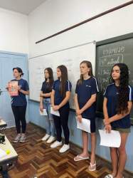 Jordana, Kauany, Mateus e Manuella passaram nas salas durante a campanha
