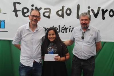 A premiação de Luiza, campeã da categoria mirim