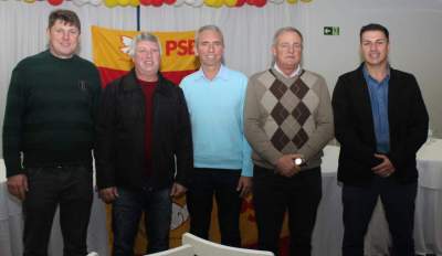 O novo filiado com três vereadores do PSB e o prefeito Paulo Butzge
