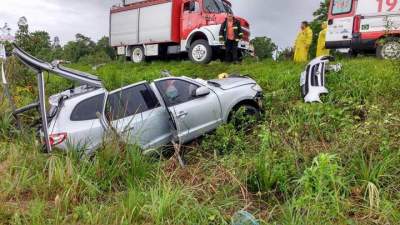 Colisão frontal deixa um ferido na RSC-287