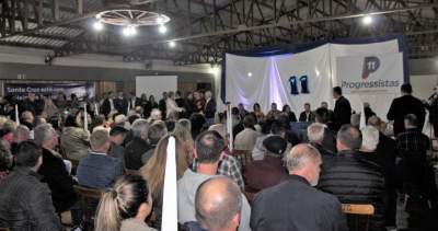 Encontro regional do Progressistas lotou o CTG Sentinela dos Pampas 