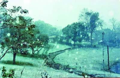 Imagem da Vila União de julho de 2000: forte nevasca 