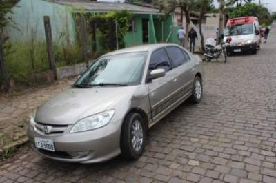 Motociclista fica ferido em acidente no Rincão Comprido