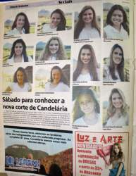 Na Folha, as candidatas para o concurso de 2012