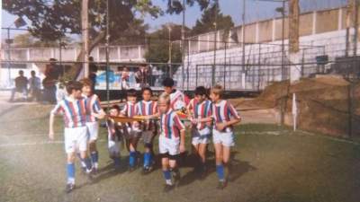 Atlético entrando em campo no Rio de Janeiro - Arquivo Rodolfo Feldmann
