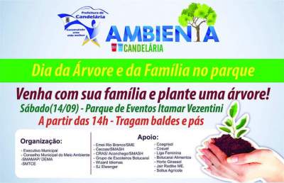 No sábado, Parque de Eventos é palco do Dia da Árvore e da Família