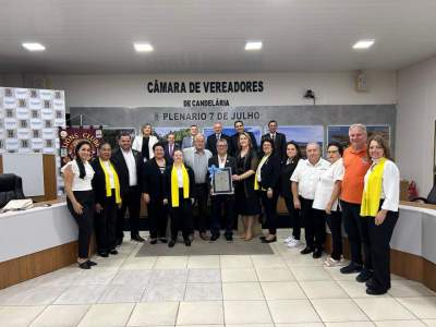 Legislativo homenageia trajetória de 50 anos do Lions de Candelária